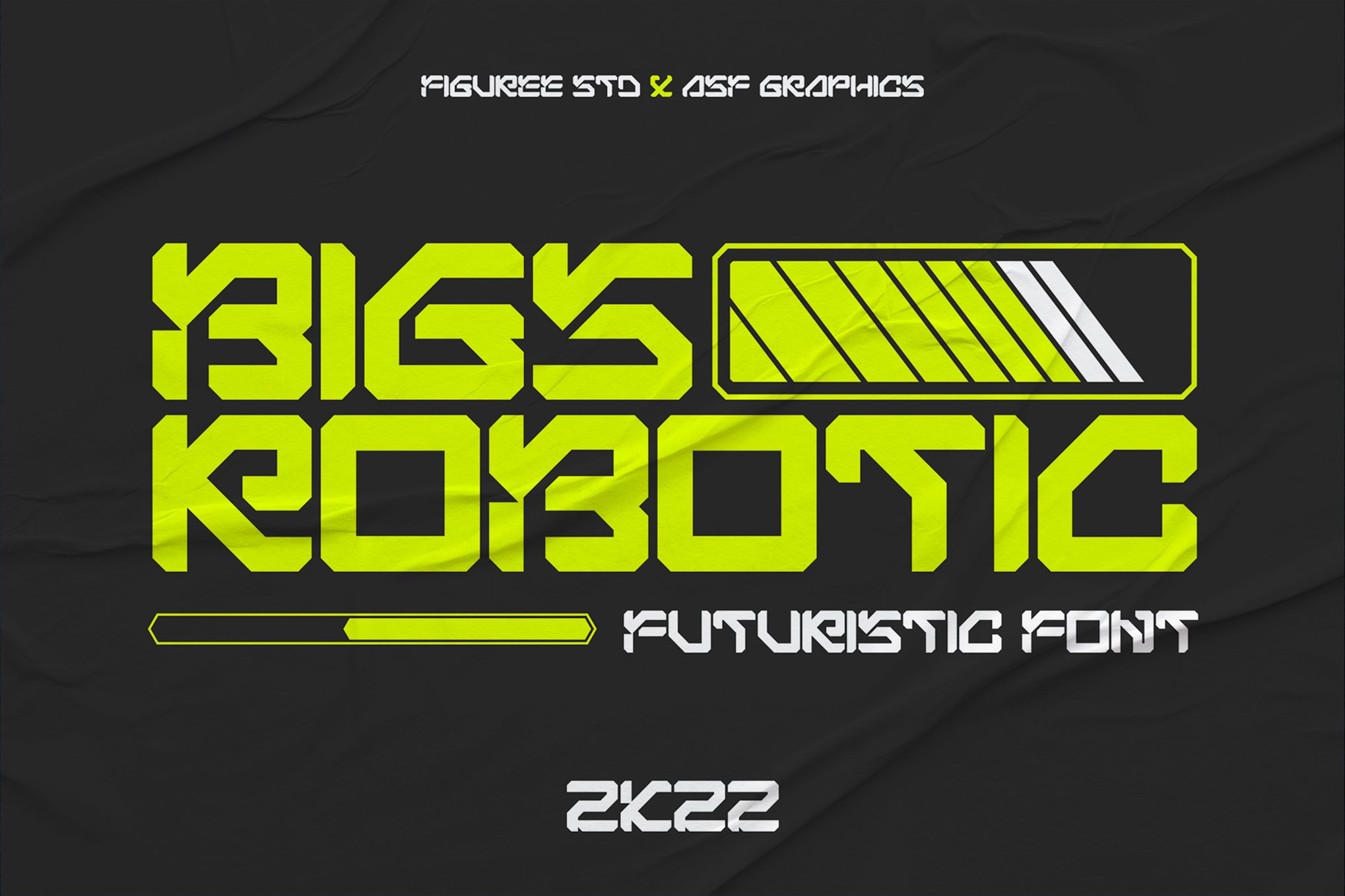 Bigs Robotic - Simple Futuristic Font
