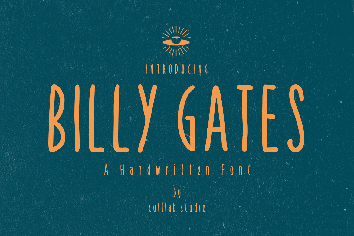 Billy Gates - Handwritten Cricut Font