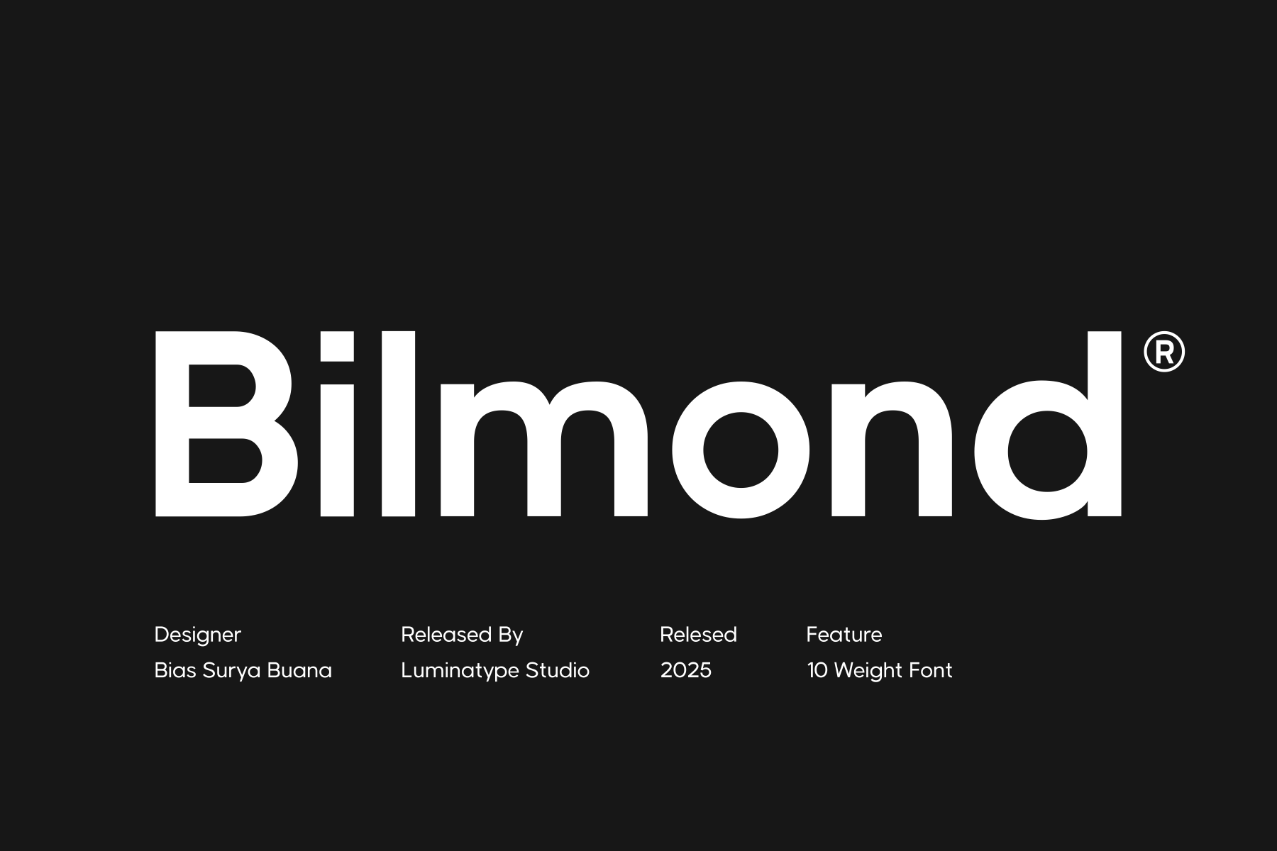 Bilmond - Stylish Portfolio Font