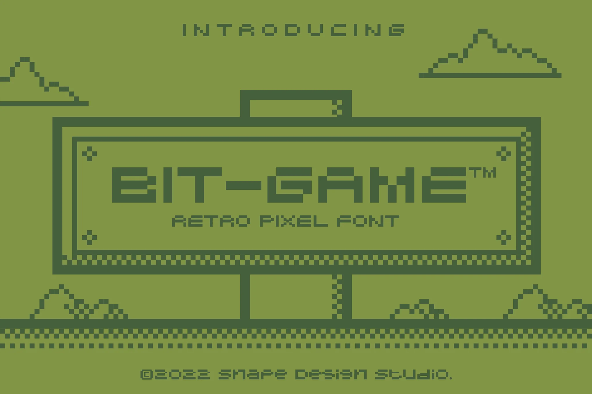 Bit Game - Retro Pixel Font