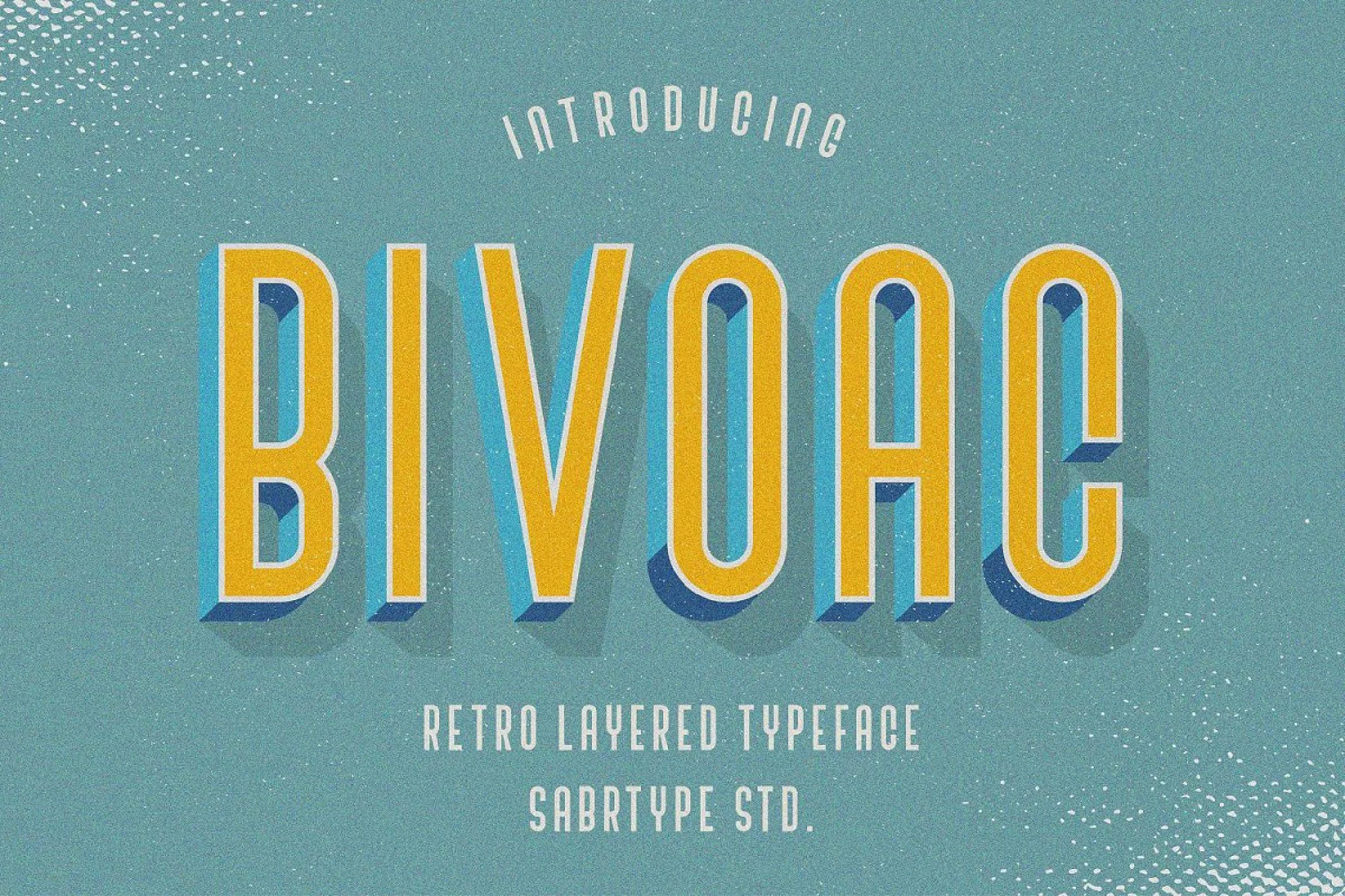 Bivoac - Layered Italian Font