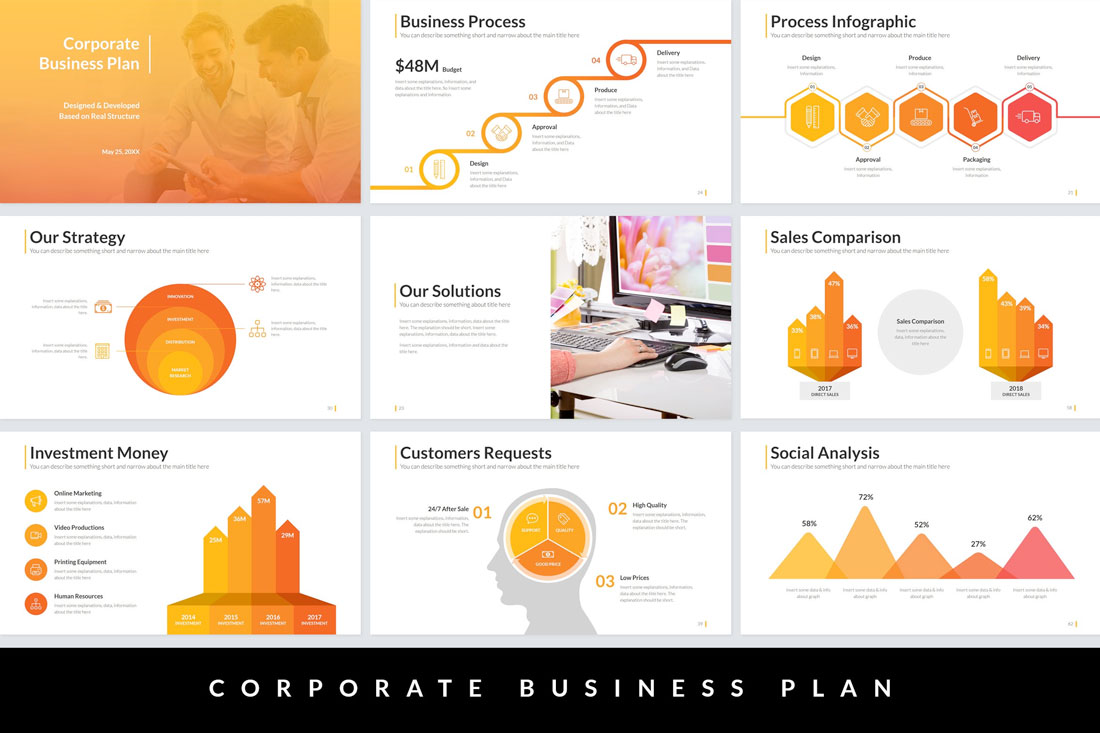 biz-plan-temp What Is a Pitch Deck? (And How to Make One) design tips Business|business|design|template 