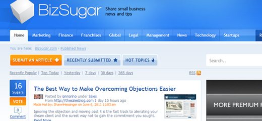 BizSugar Home Page