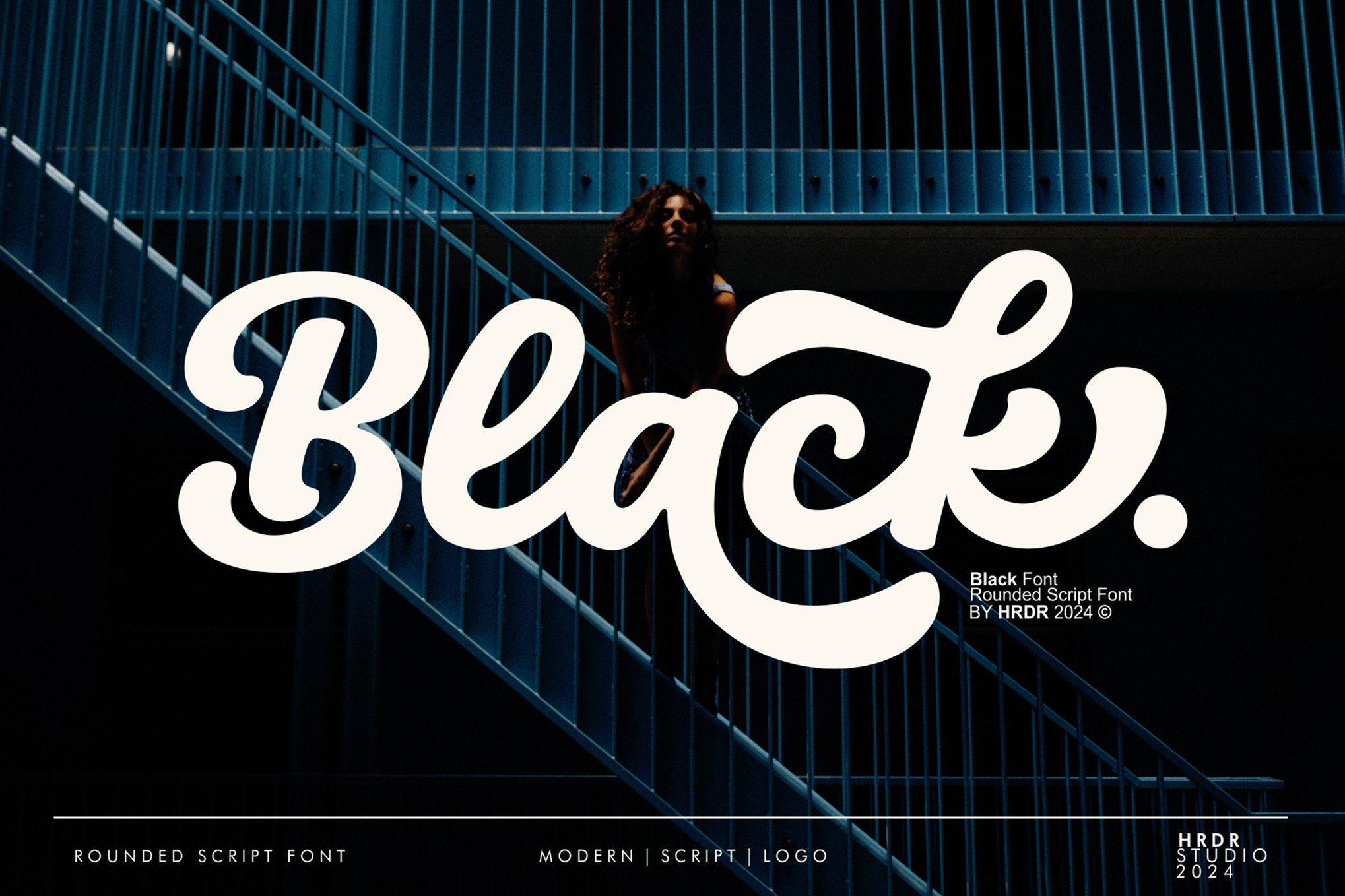 Black - Rounded Script Cricut Font