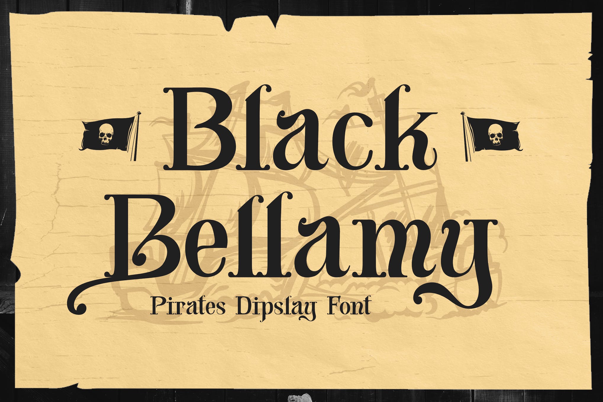 Black Bellamy - Pirate-Themed Font