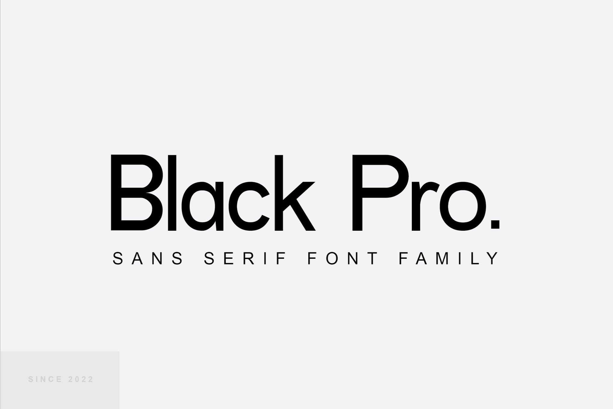 Black Pro - Geometric Medical Font Family