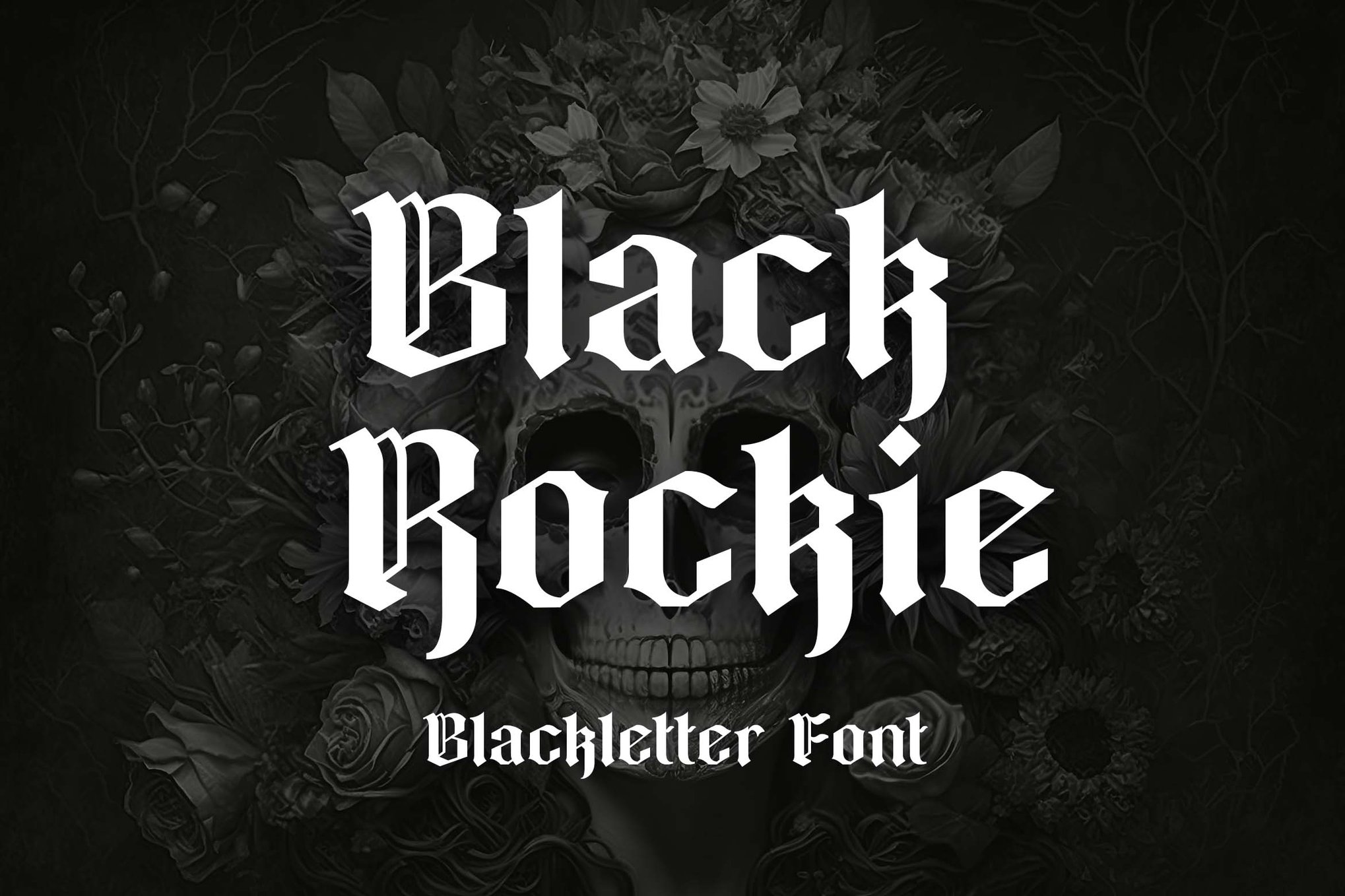 Black Rockie - Blackletter Gangster Font