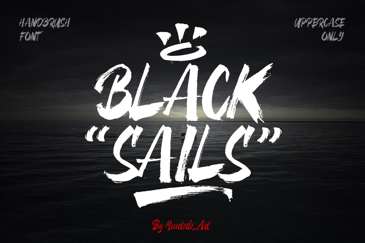 Black Sails - Brush Style Pirate Font