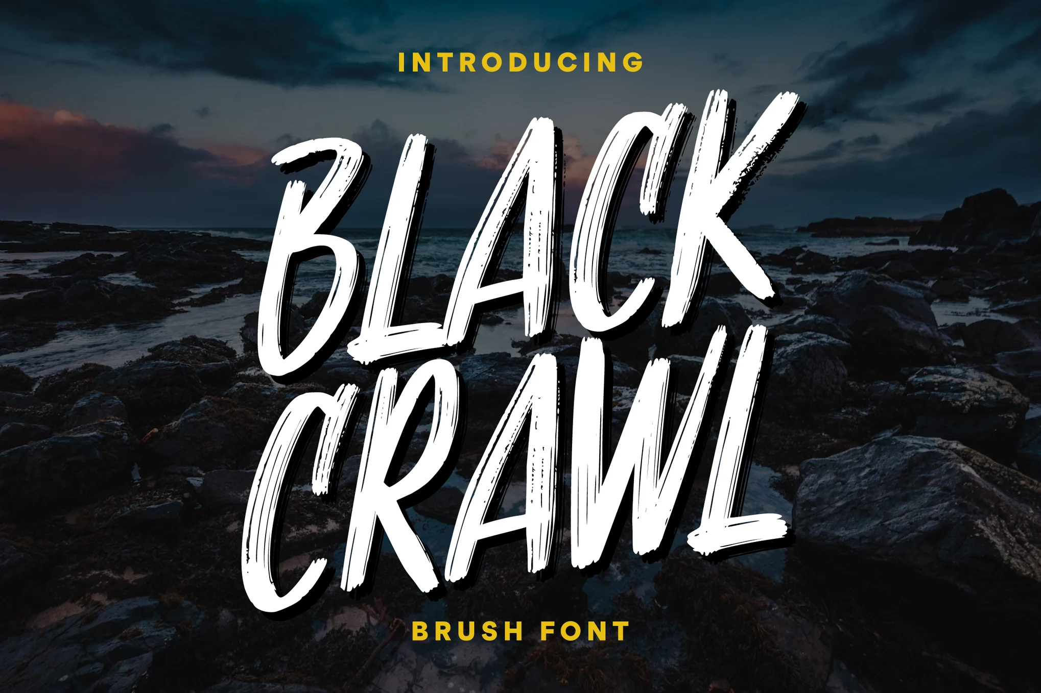 Blackcrawl - Bold Brush Flyer Font