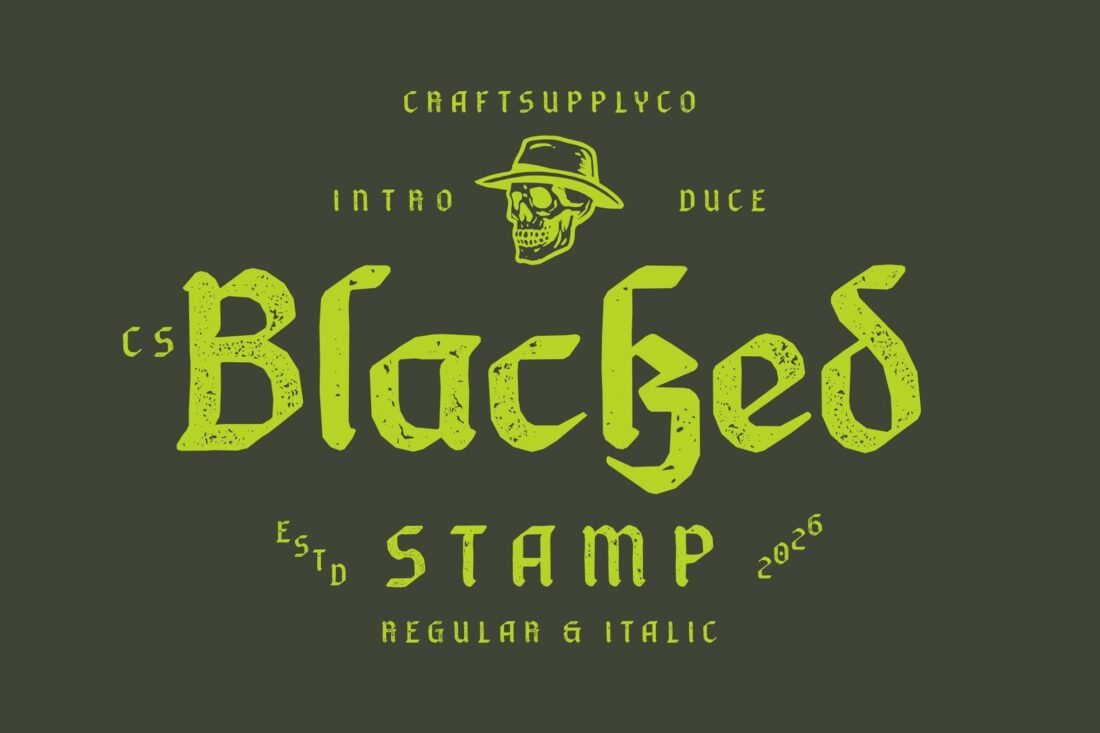 30 Handpicked Stamp Fonts (Vintage & Rubber Stamp Style Letters ...