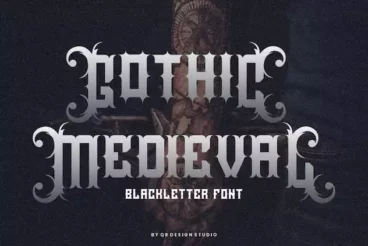 Second alternate image for Blacksix Rock Font