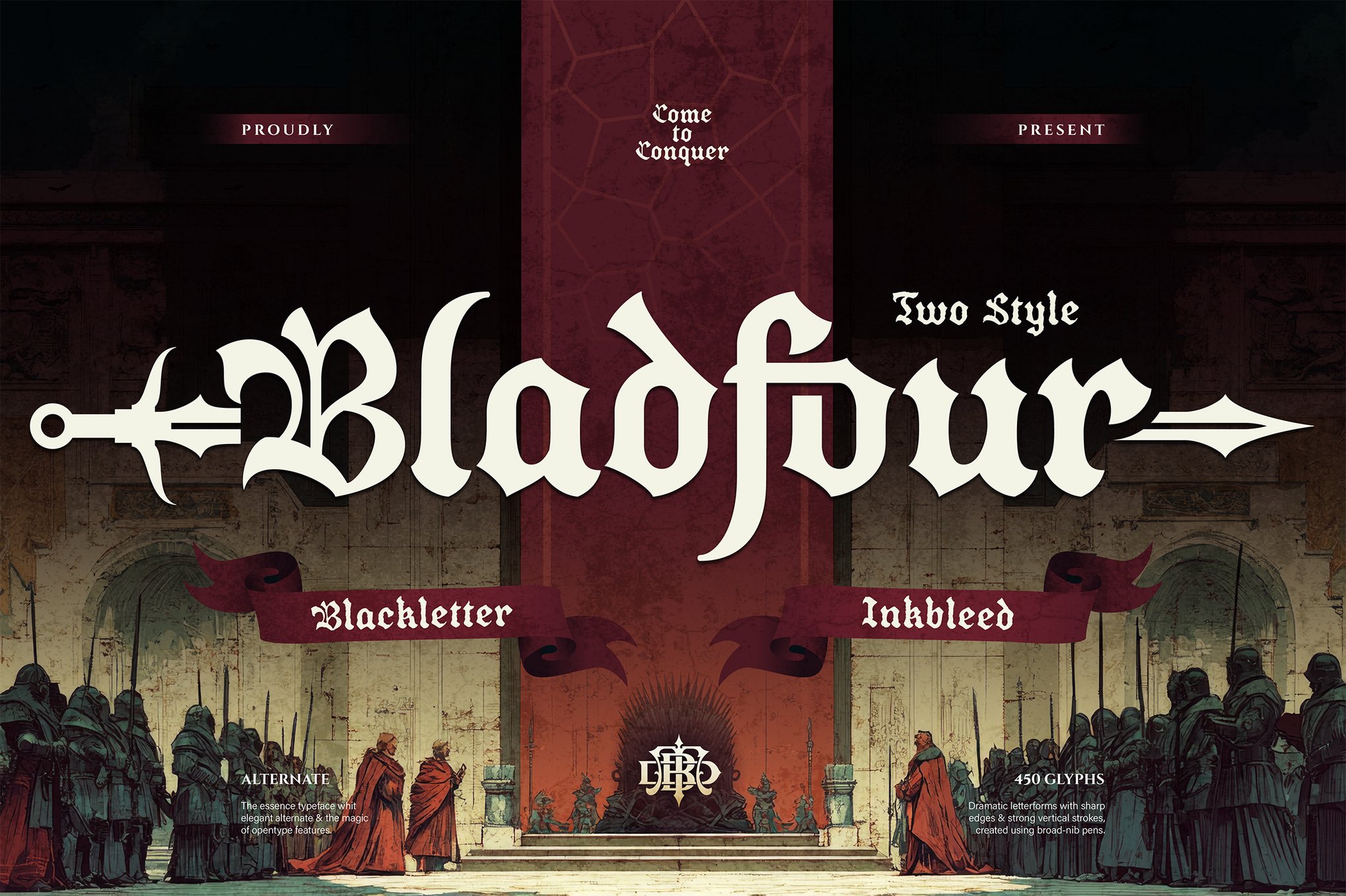 Bladfour - Inked Fantasy Font