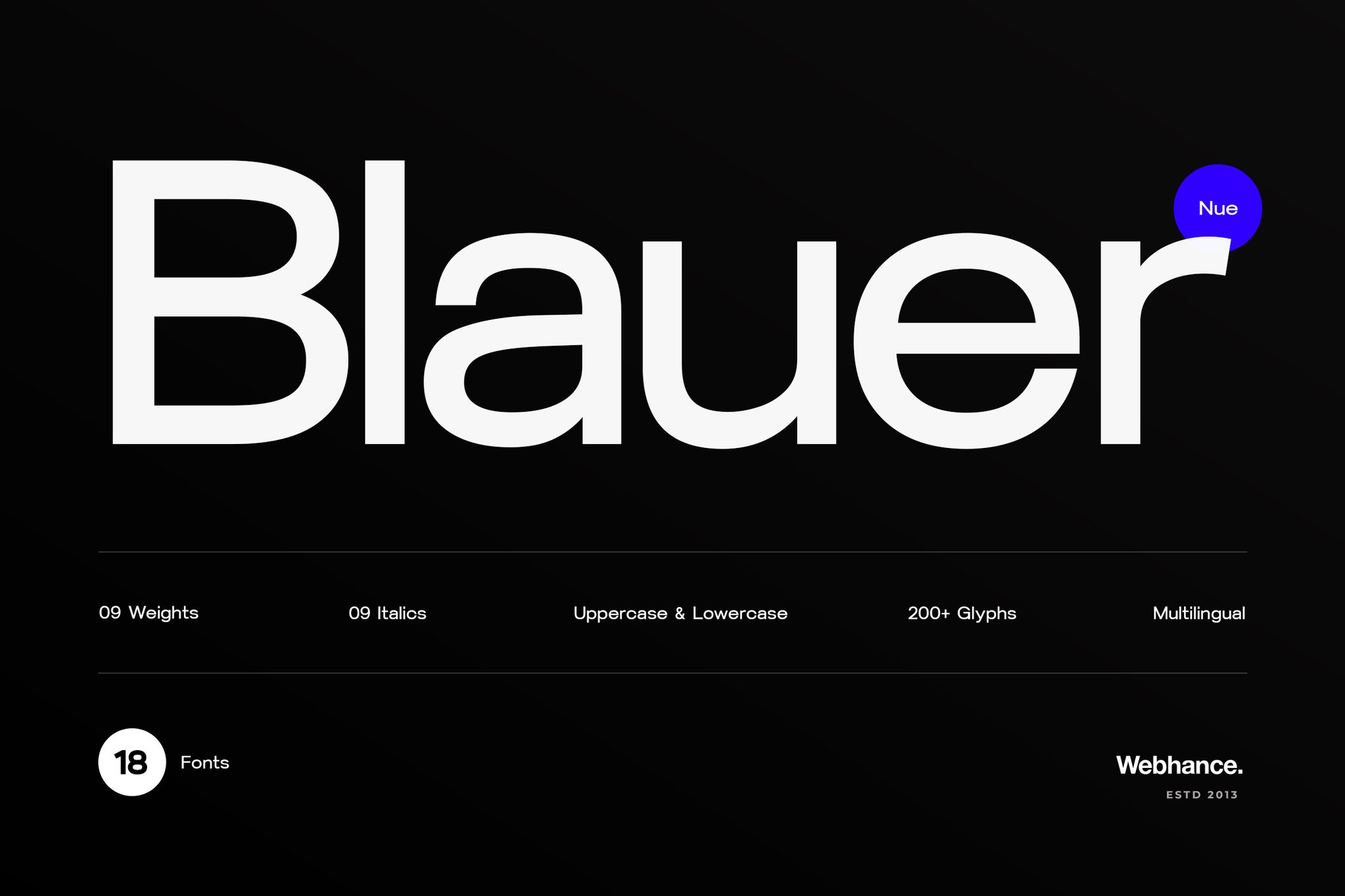 Blauer Nue - Modern Font for Brochures