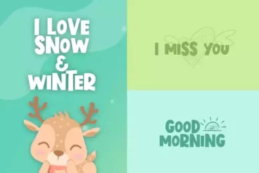 First alternate image for Blitzen Deer Fun Children’s Font