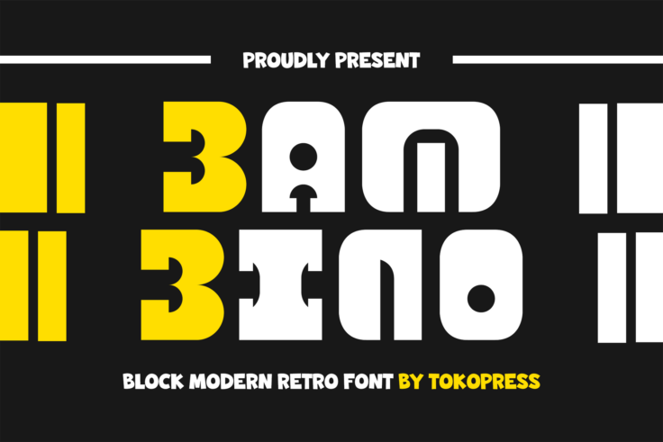 View Information about Bambino Modern Block Letter Font