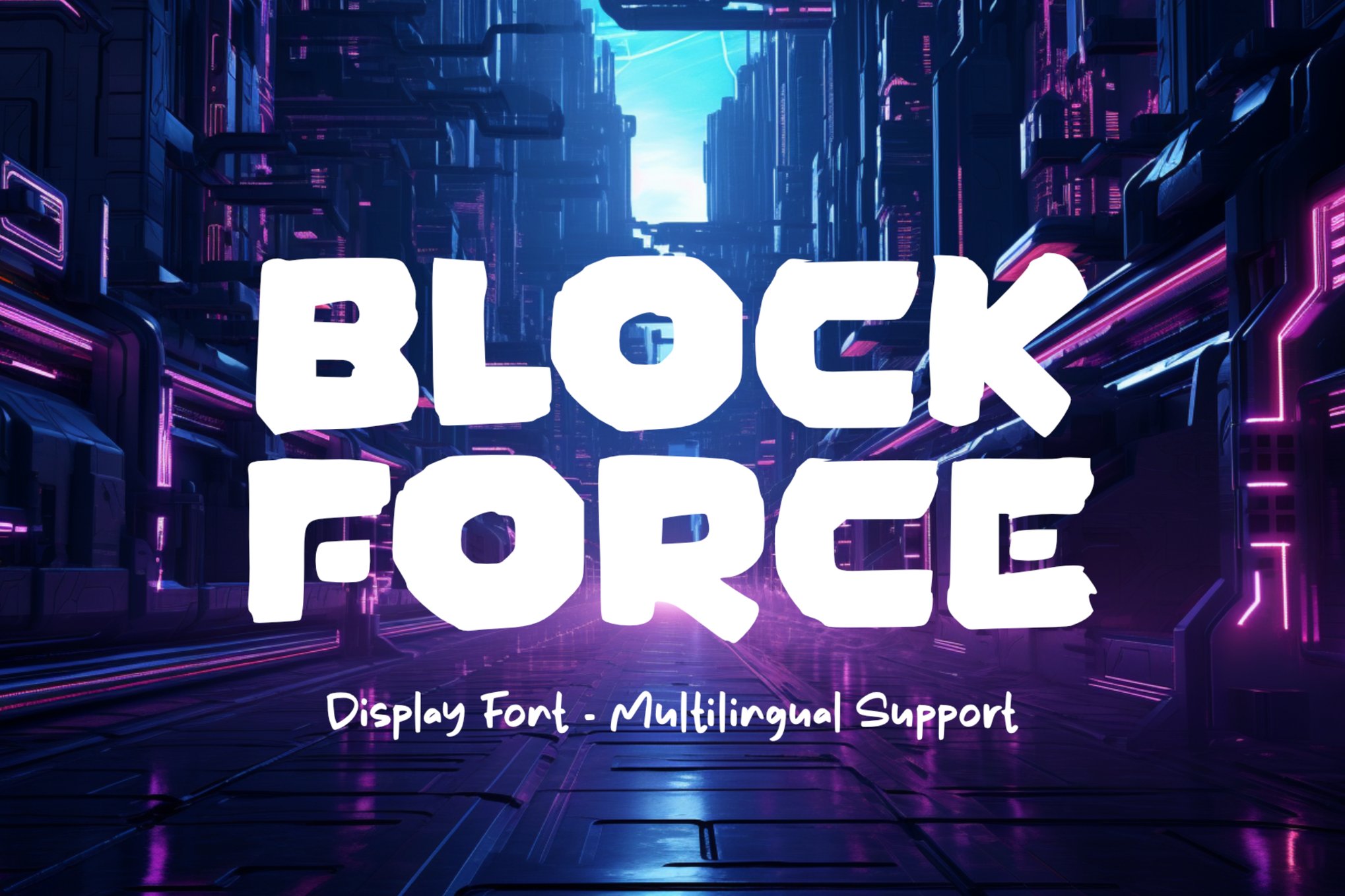 Block Force - Premiere Pro Font