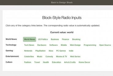 How to Create Unique Block-Style Radio Inputs With jQuery