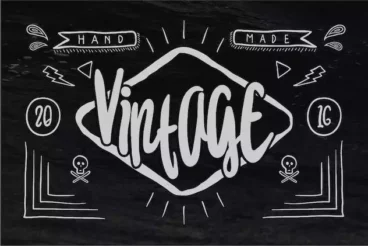 First alternate image for Blowing Handmade Decorative Font