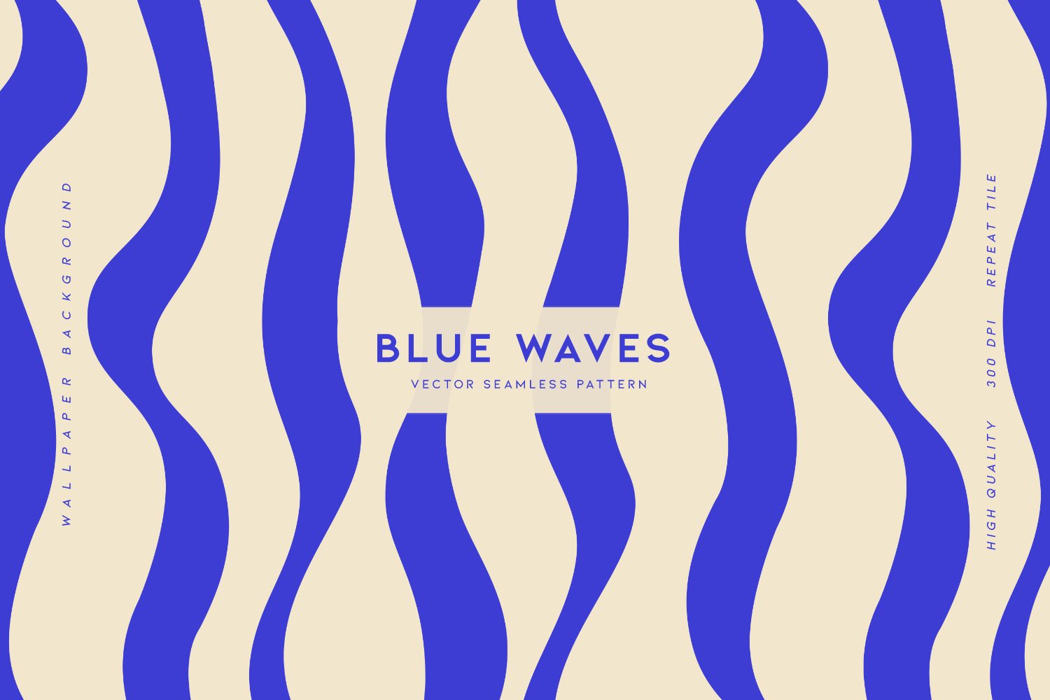 Blue Waves Vector Pattern & Texture