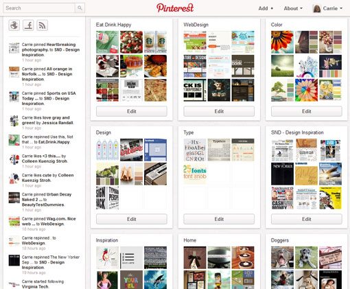 create pinterest board