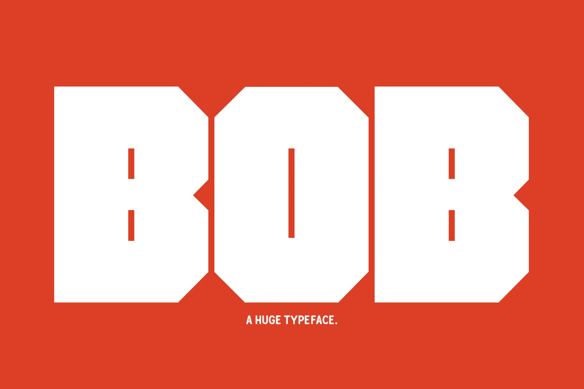 Bob - Chunky Square Letter Font