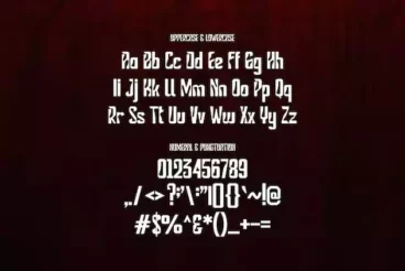 First alternate image for Boksura Stylish Narrow Font