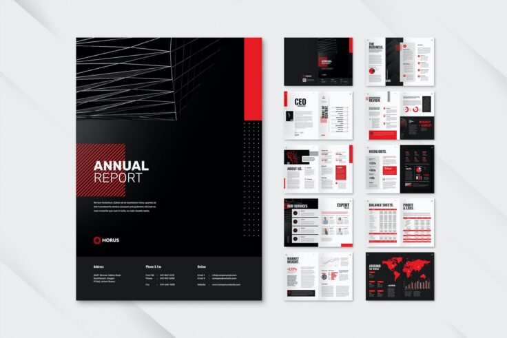 View Information about Bold & Modern Annual Report Template