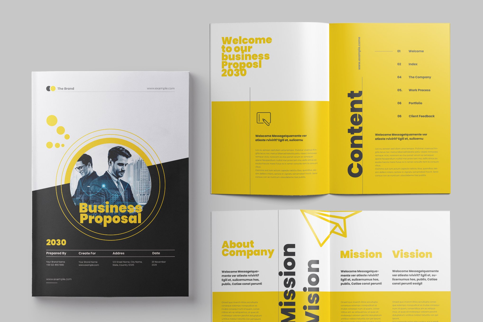 Bold Business Proposal Template INDD