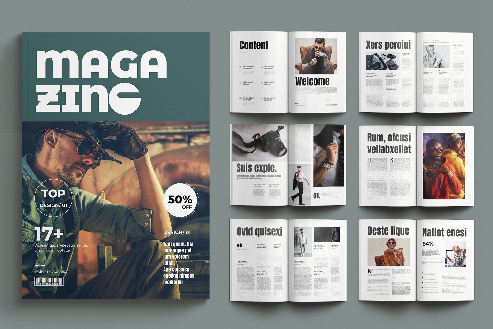 Bold Fashion Magazine InDesign Template