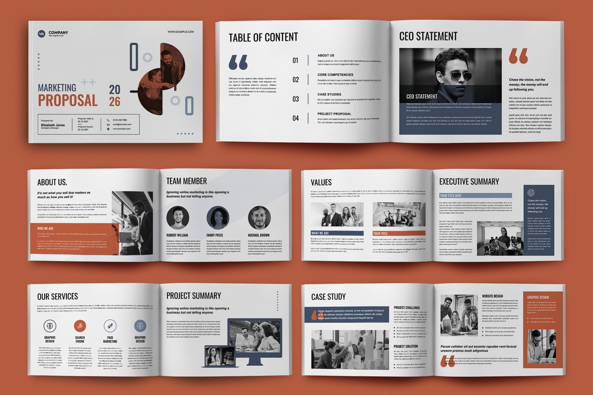 Bold Landscape Marketing Proposal Template