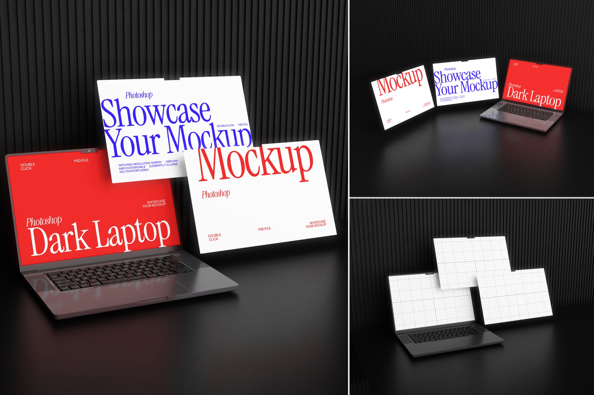 Bold Laptop Screen Mockups