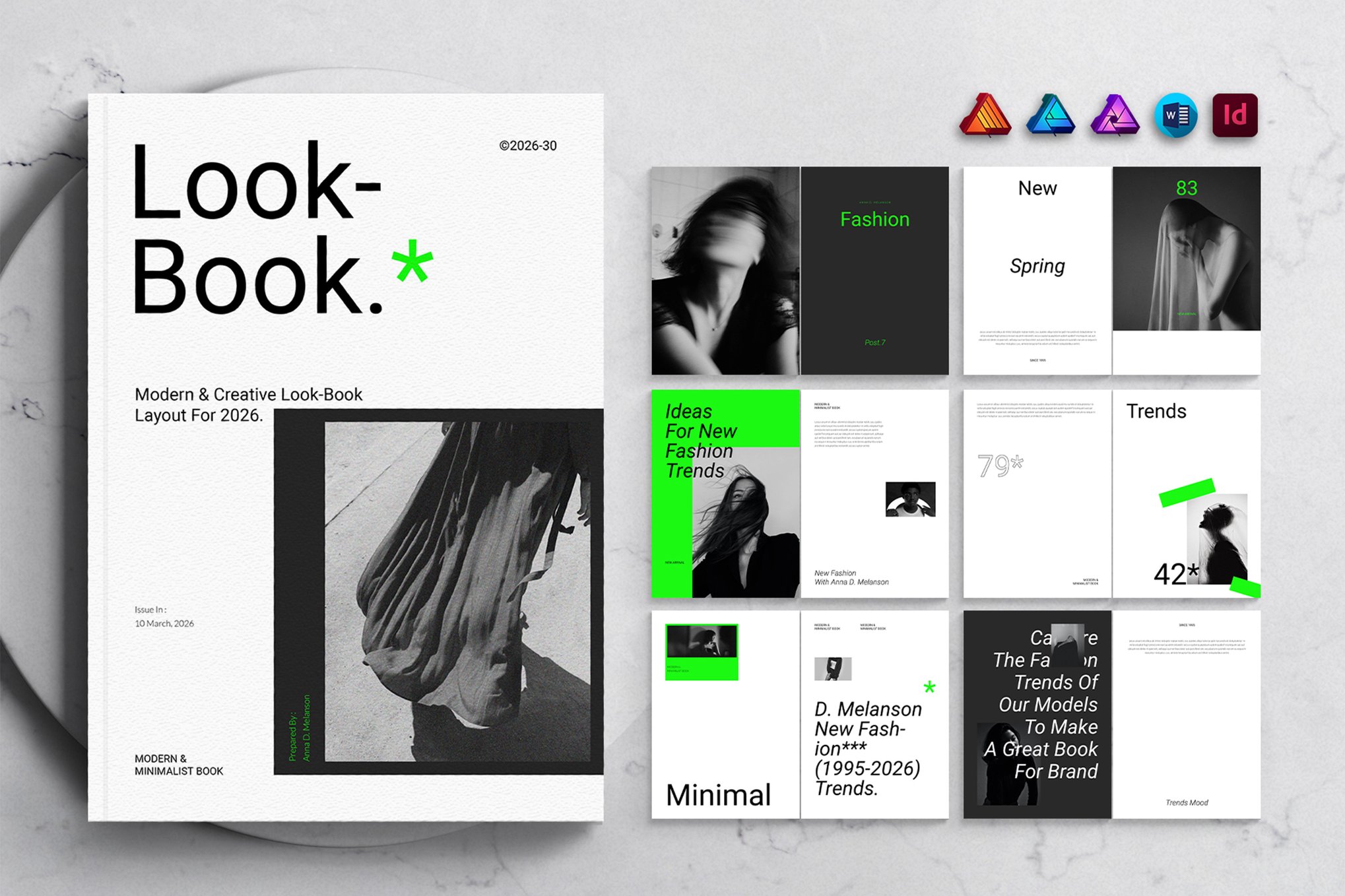 Bold Lookbook Brochure Word Template