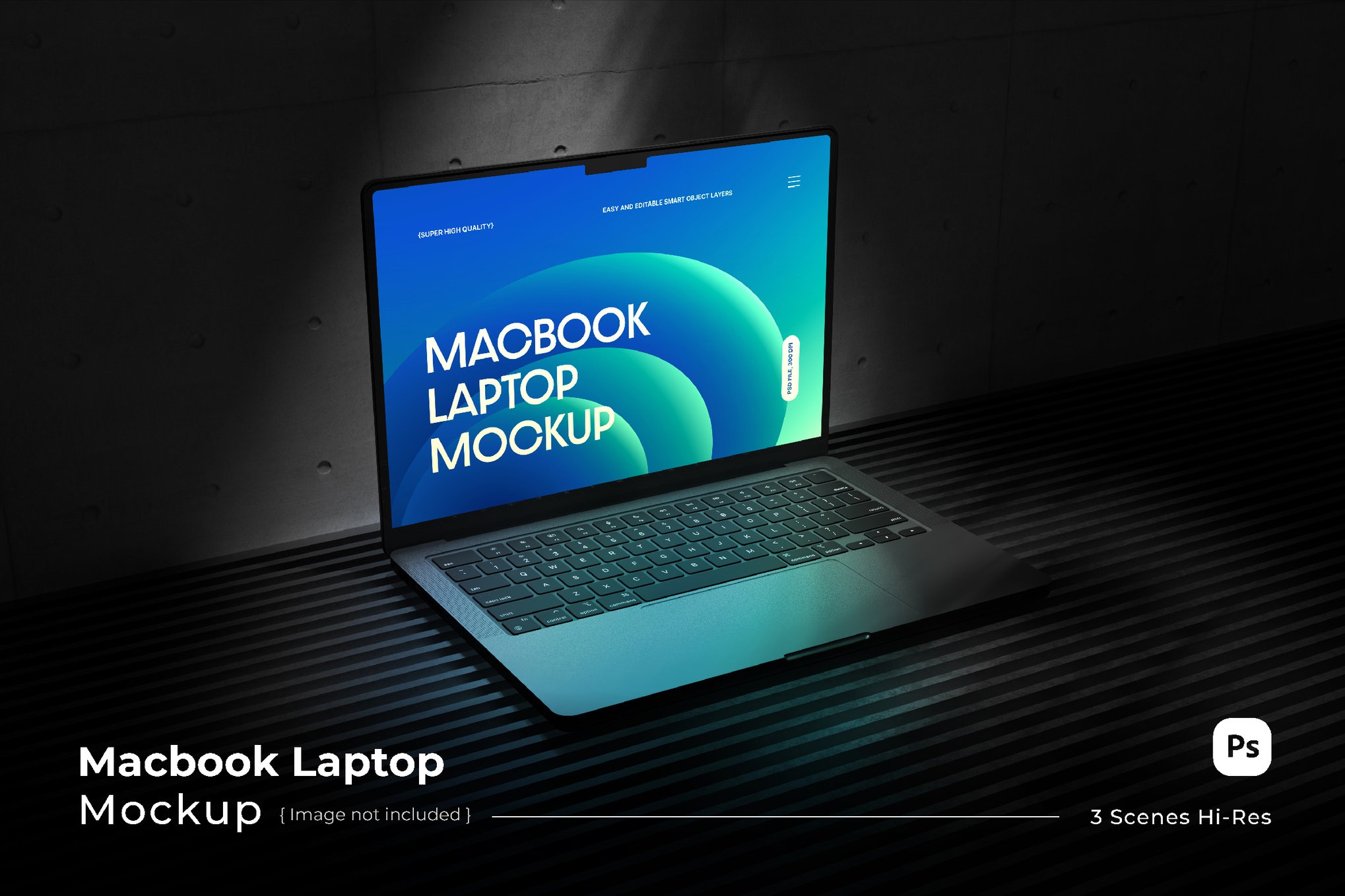 Bold MacBook Laptop Mockups