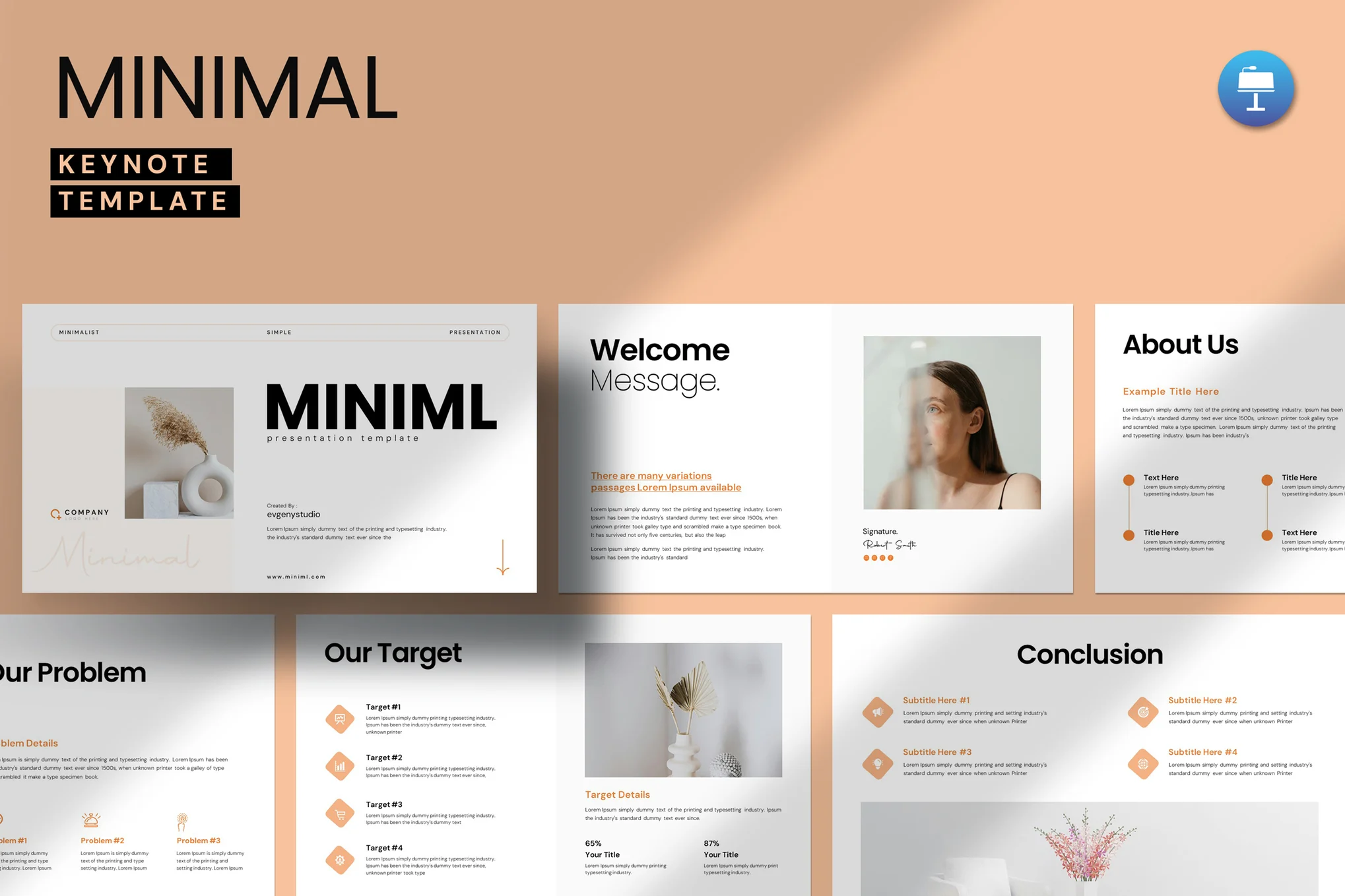 Bold Minimal Keynote Template