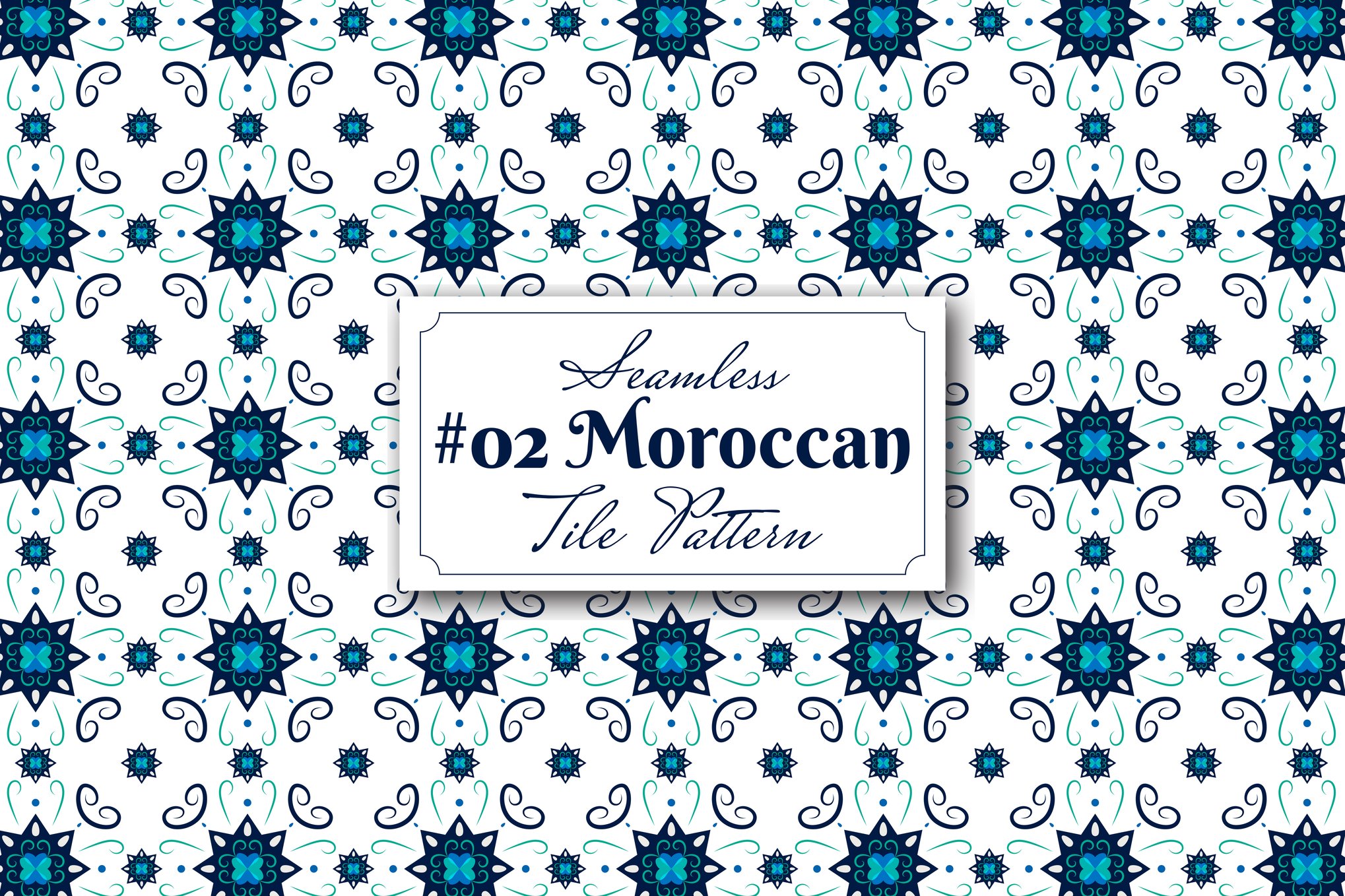 Bold Moroccan Mosaic Seamless Backgrounds