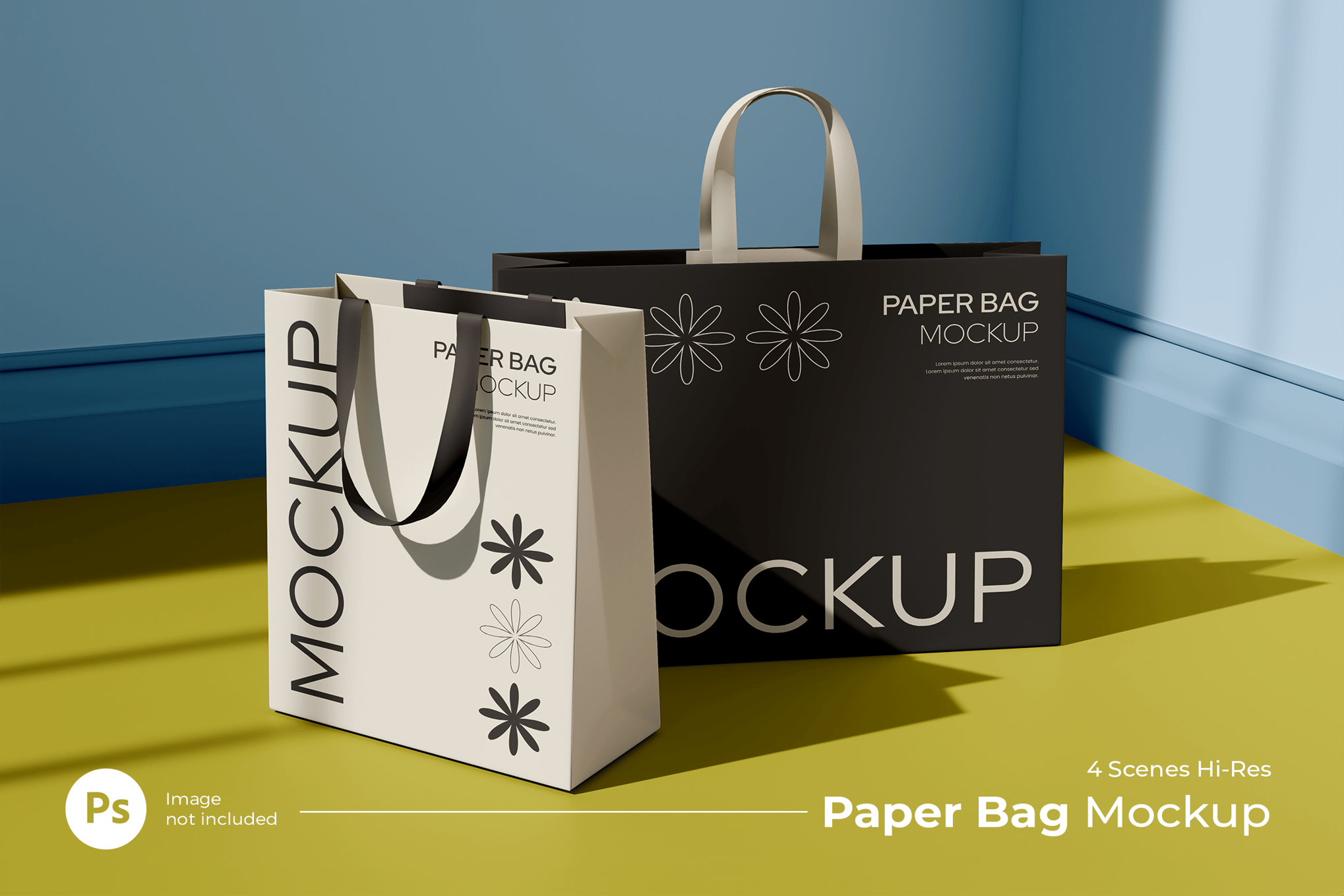 Bold Paper Bag Mockup