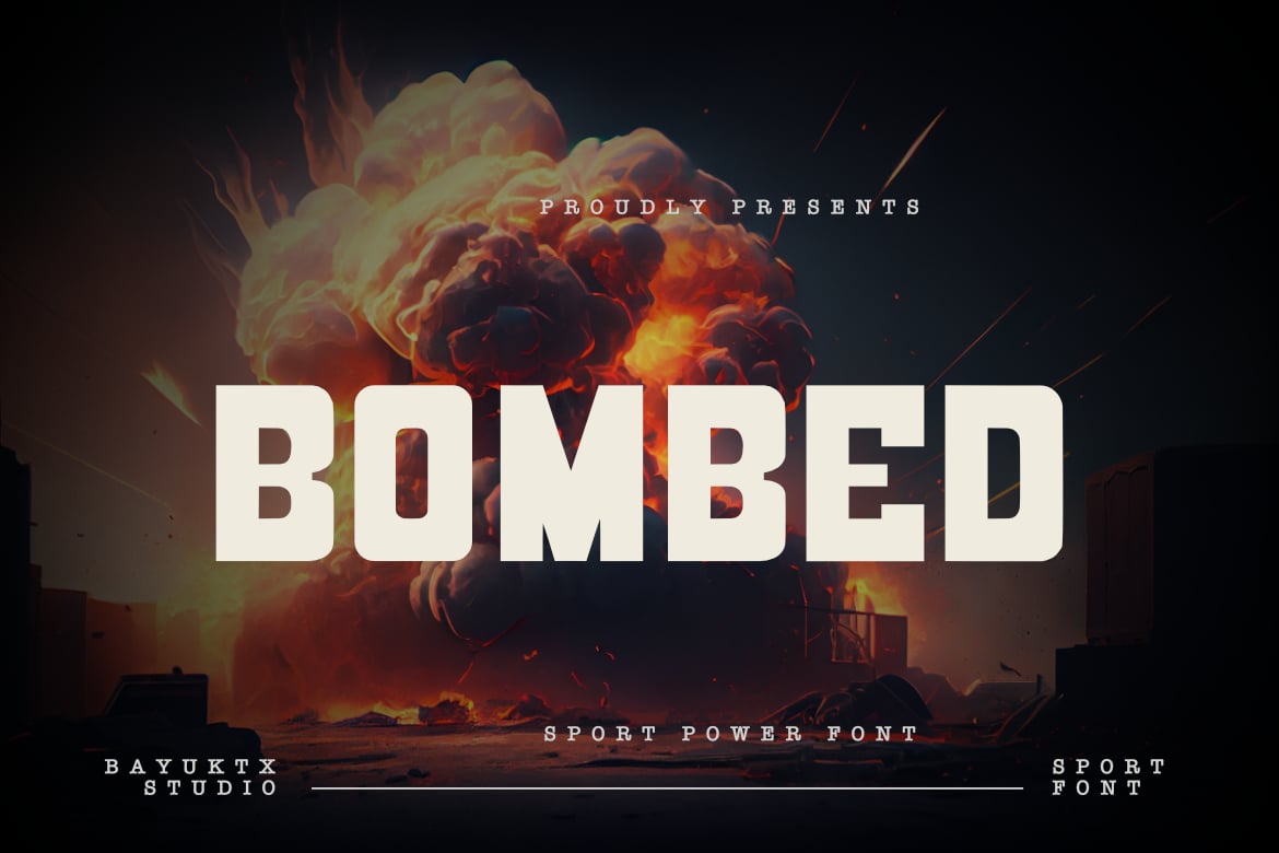 Bombed - Dynamic Power Font