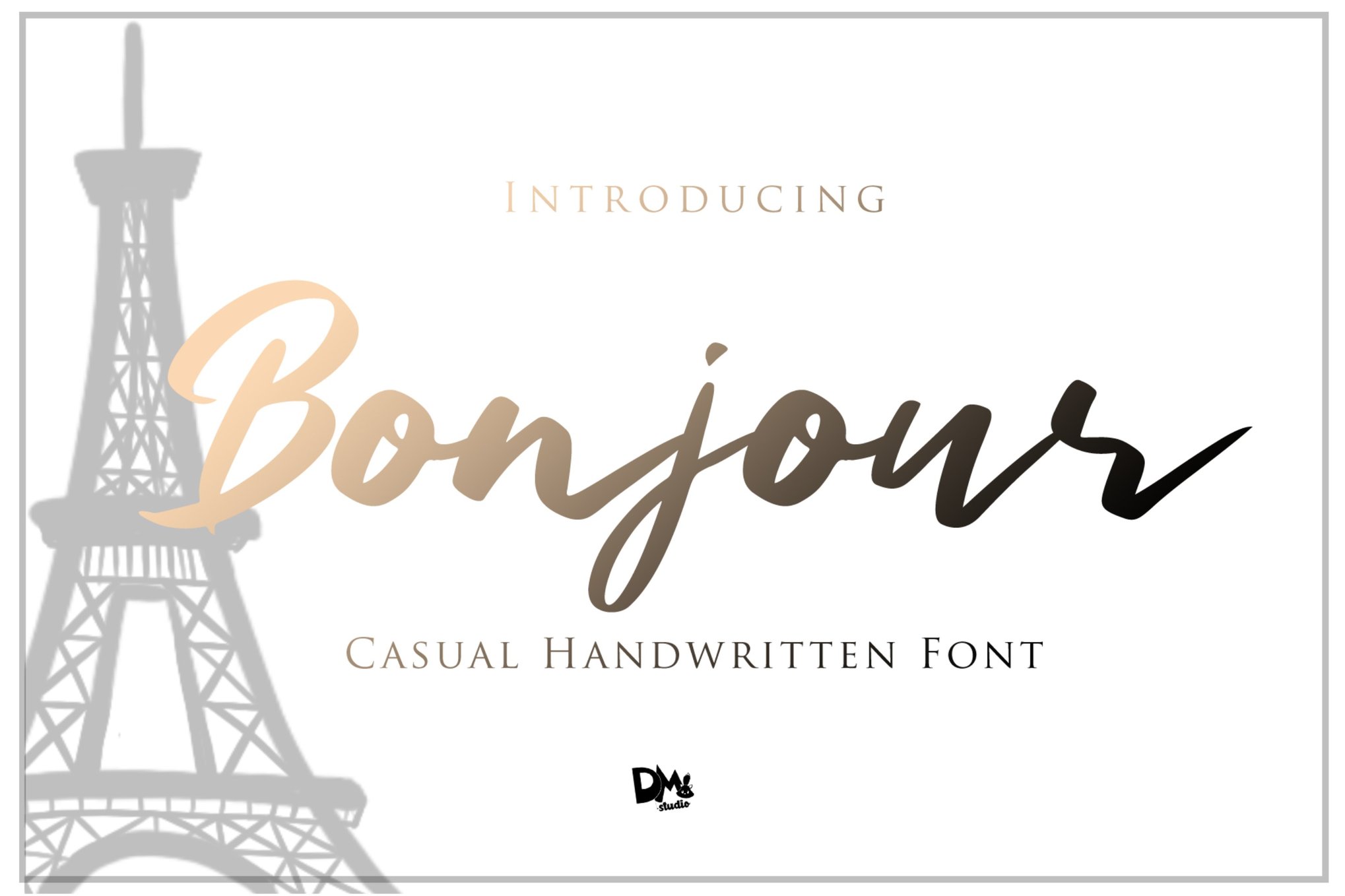 Bonjour - French Handwritten Font