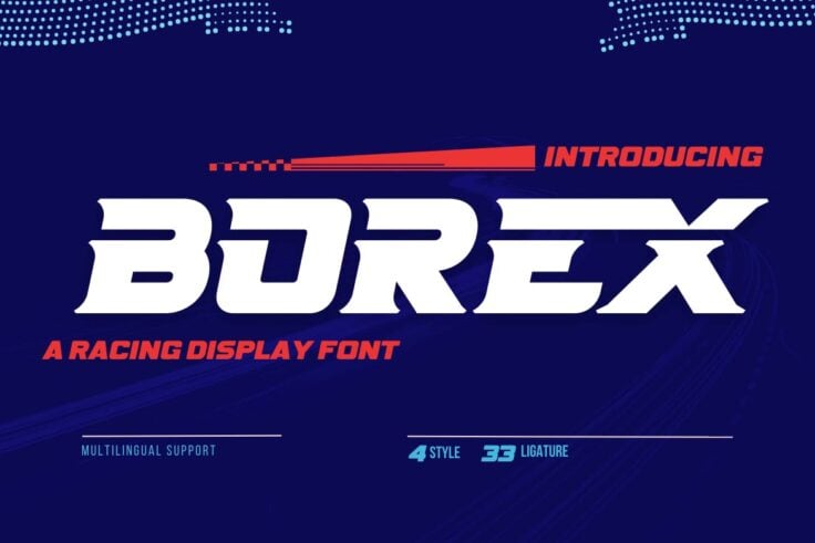 View Information about Borex Athletic Font