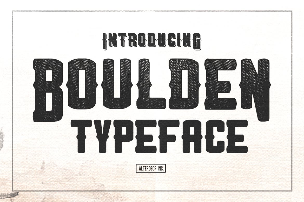 Boulden - Classic Old-School Font