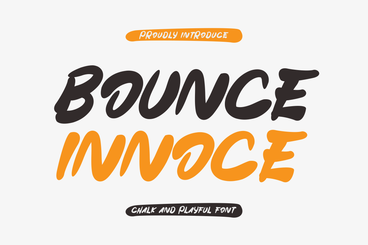 Bounce Innoce - Handmade Marker Font