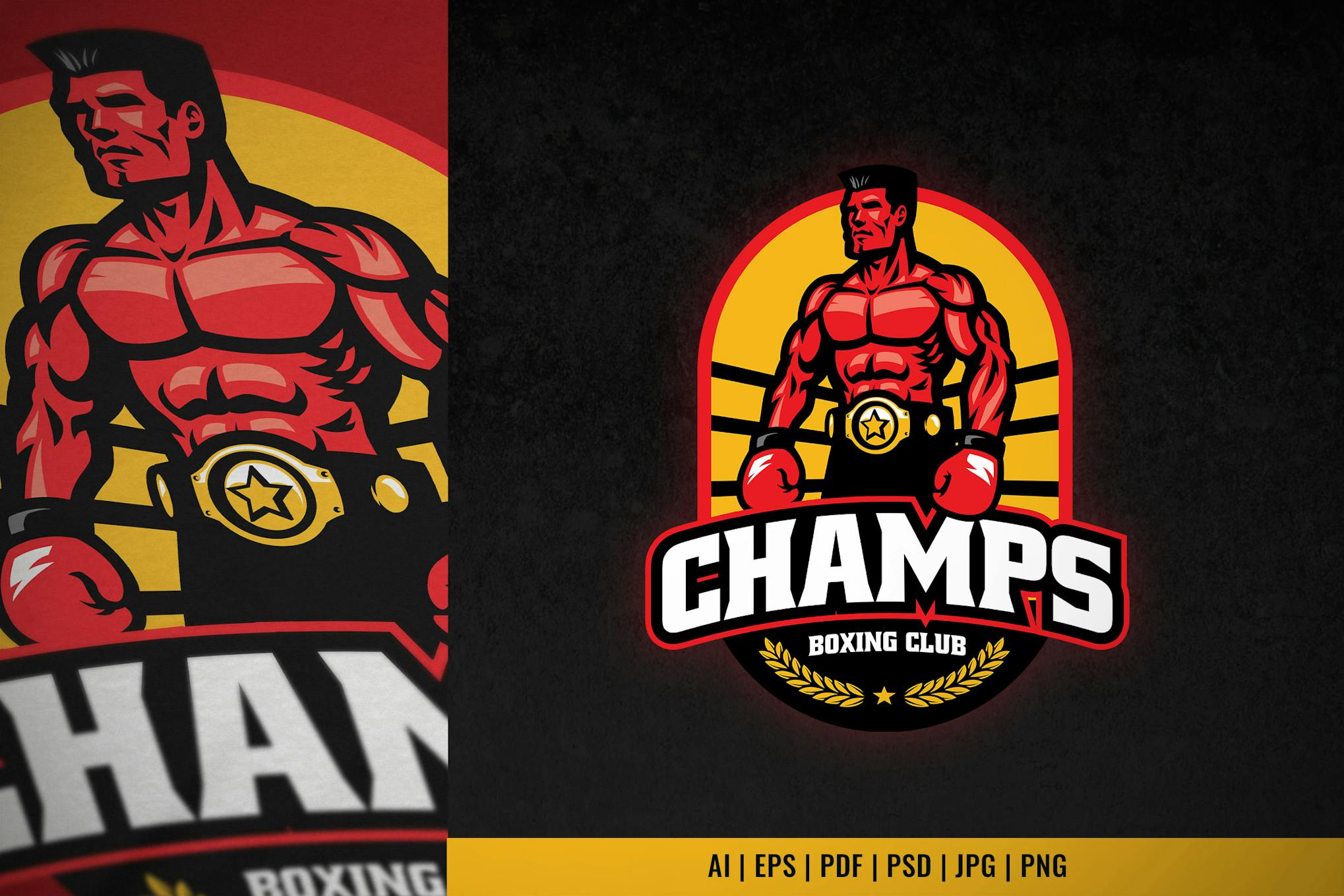 Boxing Gym Logo Template