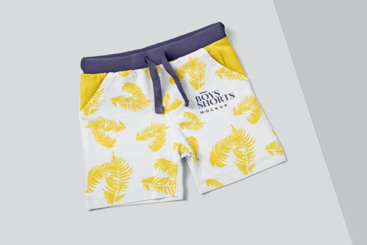 View Information about Boys Shorts Mockups PSD