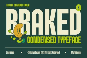 Braked Font Family