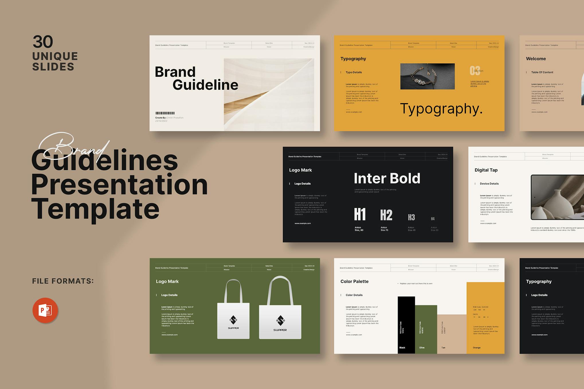 Brand Guideline Presentation Template