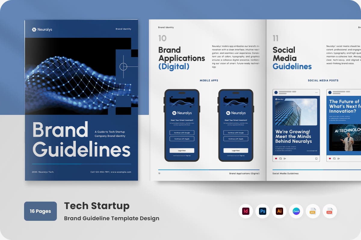 Brand Guideline Template for Tech Startup