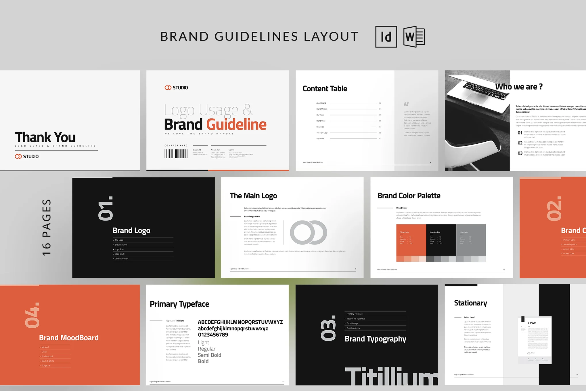 Brand Guidelines Word Brochure Template