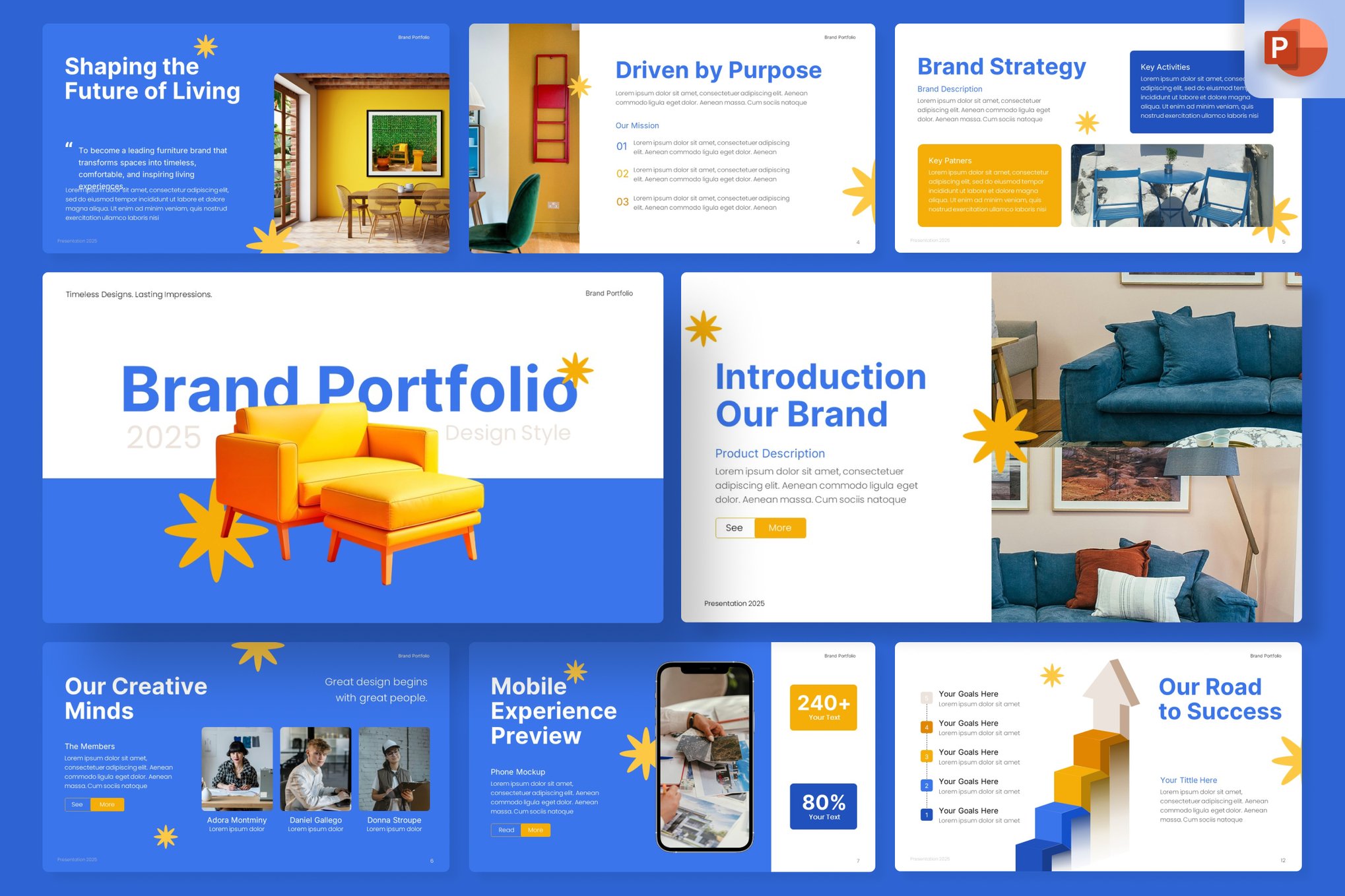 Brand Portfolio PowerPoint Template
