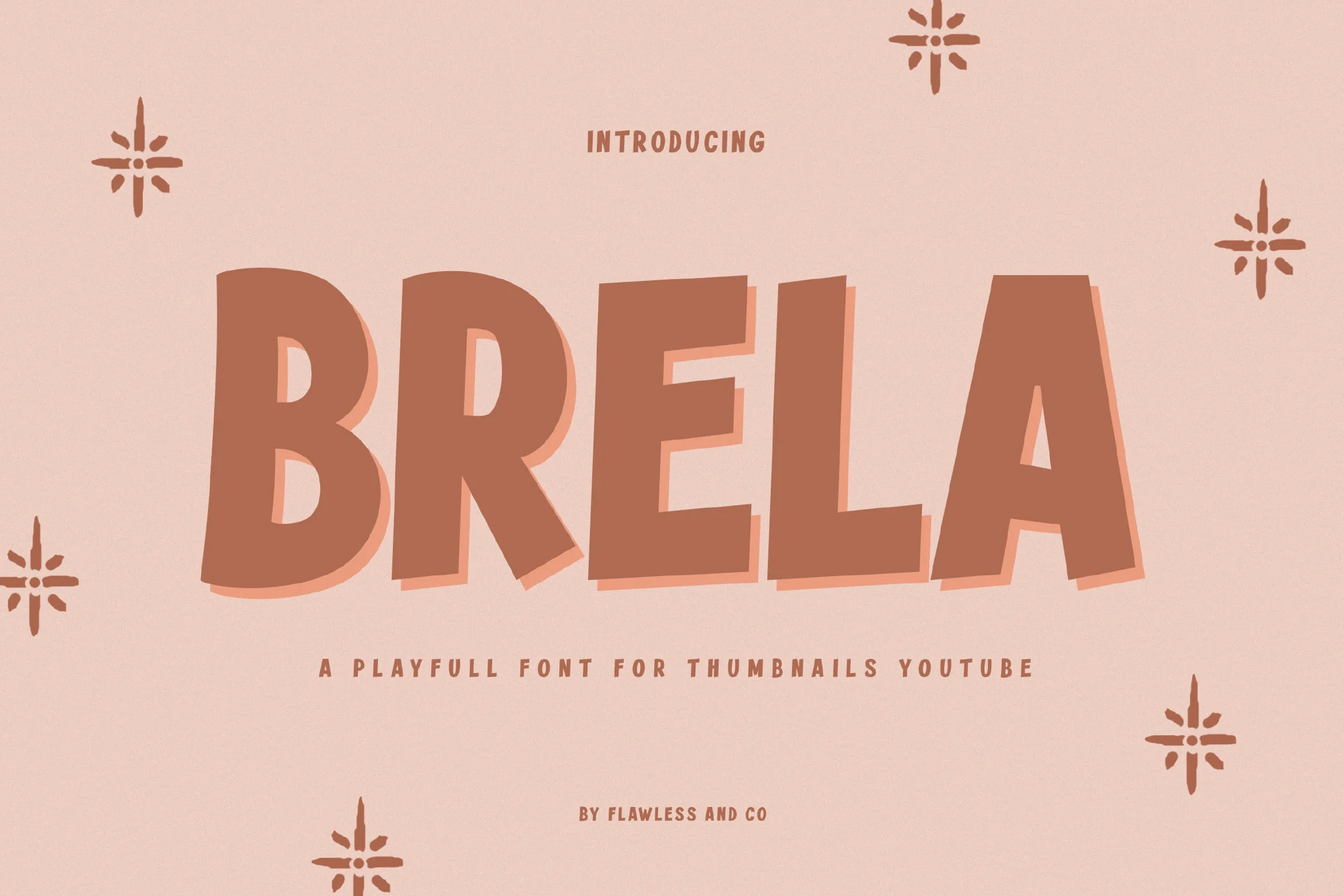 Brela - Playful YouTube Thumbnails Font