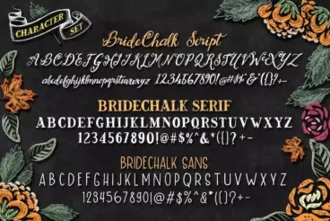 Second alternate image for BrideChalk Font